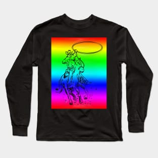 Western Era - Cowboy on Horseback 12 Long Sleeve T-Shirt